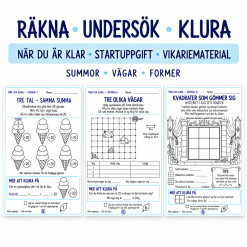 Jag är klar! Nästa uppdrag – Tänk och klura | 20 självgående matematikuppdrag
