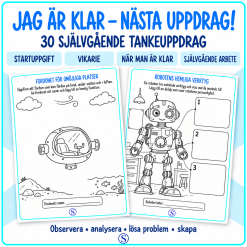 Jag är klar! – Nästa uppdrag! | 30 självgående tankeuppdrag åk 2–3