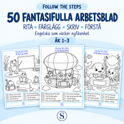 Follow the Steps – Engelska 1–3 | 50 arbetsblad