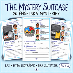 The Mystery Suitcase – 20 engelska mysterier med ledtrådar | Åk 2–3