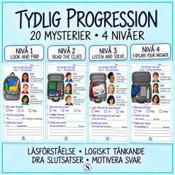 The Mystery Suitcase – 20 engelska mysterier med ledtrådar | Åk 2–3