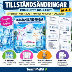 Tillståndsändringar – komplett NO-paket | Svenska + engelska | Åk 4–6