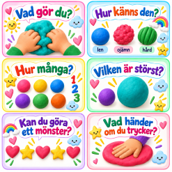 Lek med lera – pedagogiska bildkort för språk, matematik & motorik