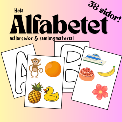 Alfabetet målarbilder och samlingsmaterial
