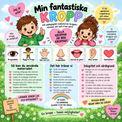 Min fantastiska kropp – pedagogiskt material om kroppen, sinnena och integritet