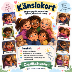 Känslokort – 20 sagolika kort om känslor