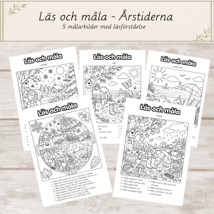 Årstider- Läs och måla- Läsförståelse