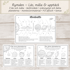 Rymden – Läs, måla & upptäck
