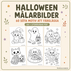 60 målarbilder - Halloween