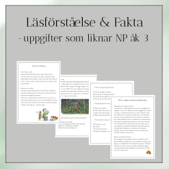 Läsförståelse & Fakta – Naturkunskap för lågstadiet