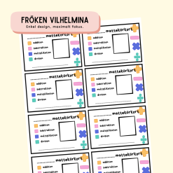 Mattekörkort för de fyra räknesätten!