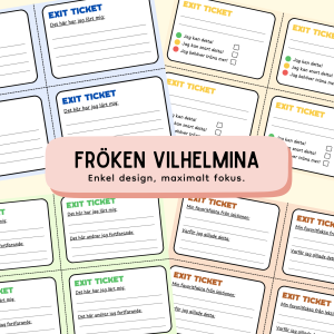 Exit Tickets – Snabba och enkla avstämningar i klassrummet!