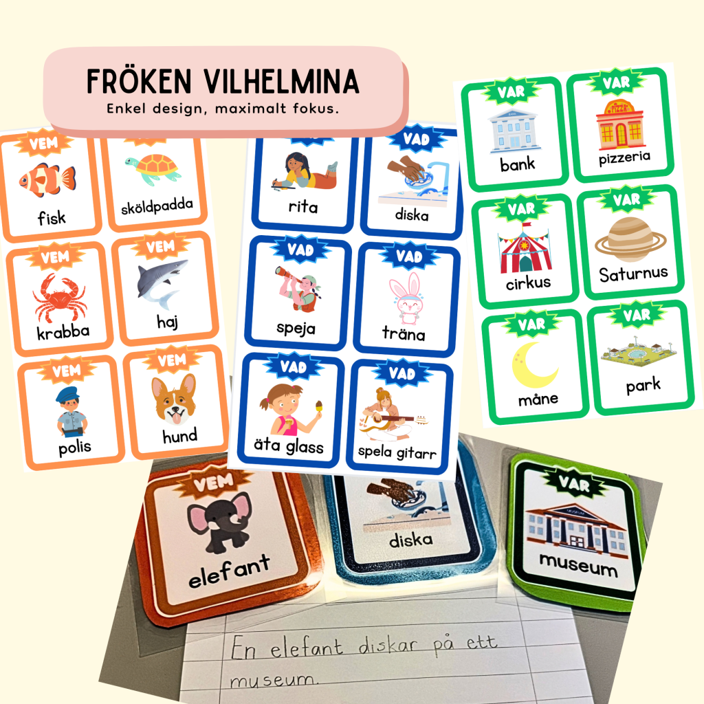 Bygg tokiga meningar & träna grammatik på ett roligt sätt!