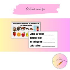 Presentation: Gör klart meningen