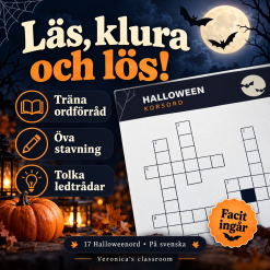 Halloween - korsord