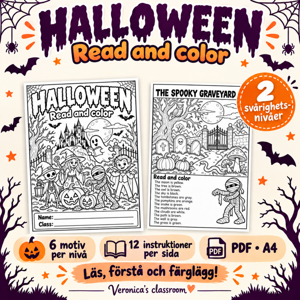 Halloween – Read and Color