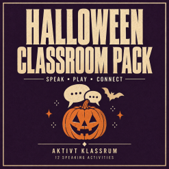 Halloween Classroom Pack – 12 muntliga engelskaktiviteter för åk 4–6