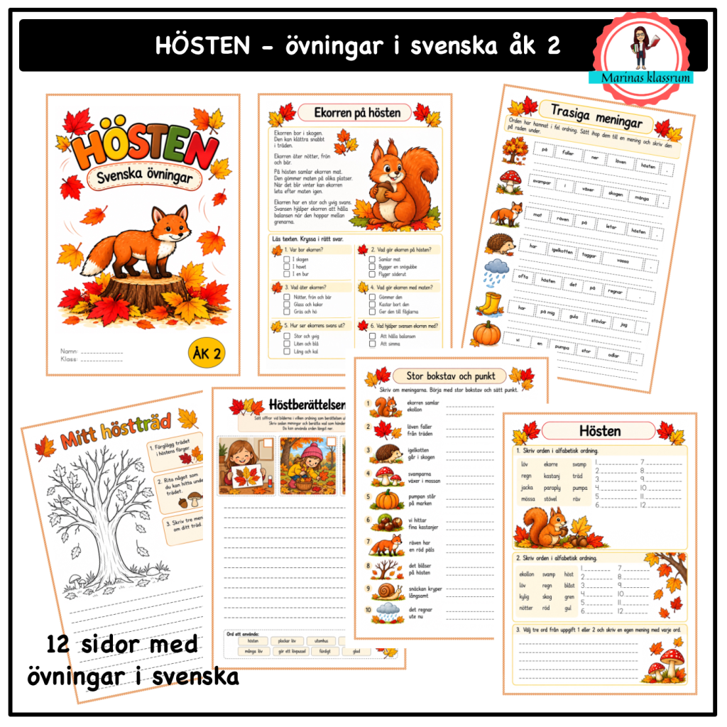 HÖSTEN övningar i svenska åk 2
