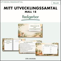 Mitt utvecklingssamtal mall 18 – redigerbar
