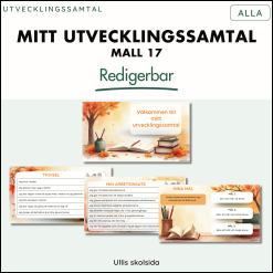 Mitt utvecklingssamtal mall 17 – redigerbar