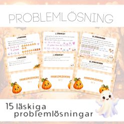 Halloween problemlösningar åk 1-3🎃