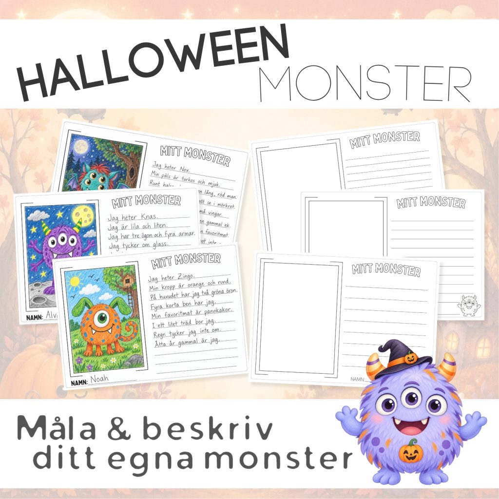 Halloween designa ett monster🎃