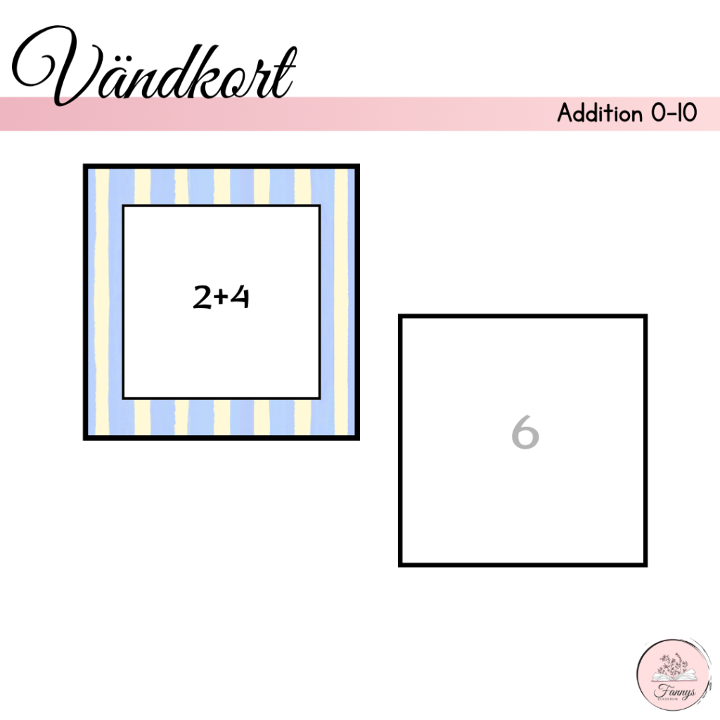 Vändkort addition 0-10