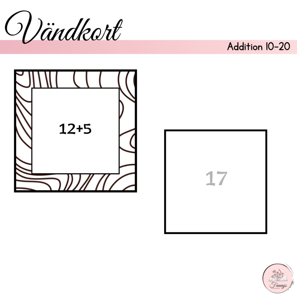Vändkort addition 10-20