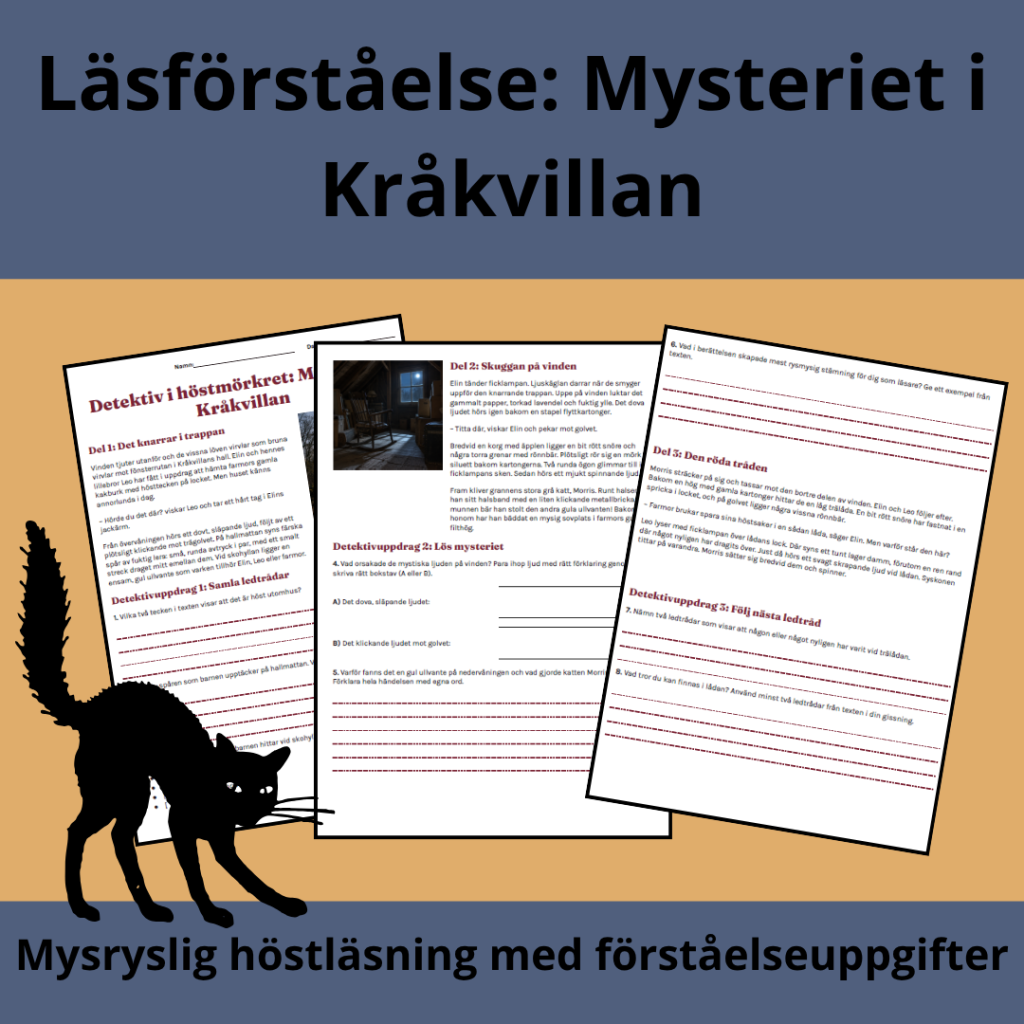 Mysteriet i Kråkvillan (Läsförståelse)