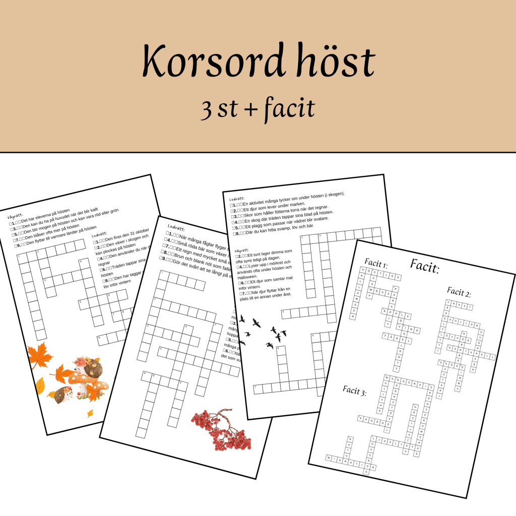 Korsord, höst