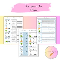 Skriva & läsa ord med 3 & 4 bokstäver