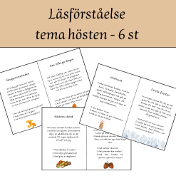 Läsförståelse, tema höst