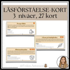 Läsförståelsekort - 3 nivåer