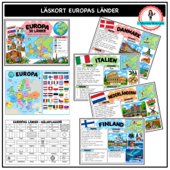 Läskort Europas länder