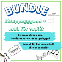 BUNDLE - Låtuppbyggnad + mall för att skriva raplåt