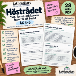 Höstrådet – tala, lyssna och komma fram till beslut åk 4–6