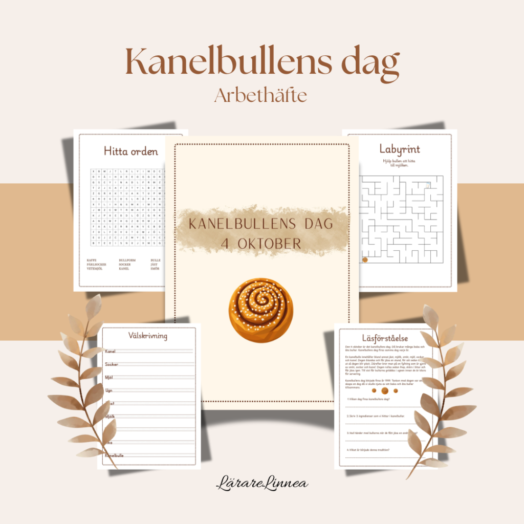 Kanelbullens dag- arbetshäfte