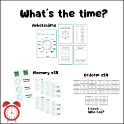 What’s the Time? – Arbetshäfte, Memory & Ordmorm