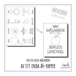 Minimålarbok Äpplets livscykel