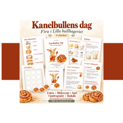 Kanellbullensdag från rulle till färdig bulle