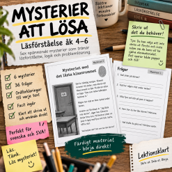 Mysterier att lösa – Läsförståelse åk 4–6