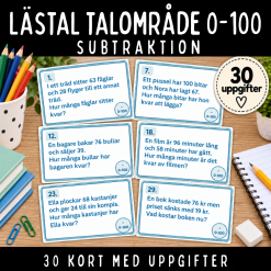 Lästal med subtraktion inom talområdet 0-100