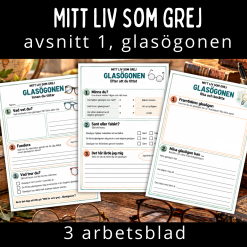 Mitt liv som grej, avsnitt 1, Glasögonen