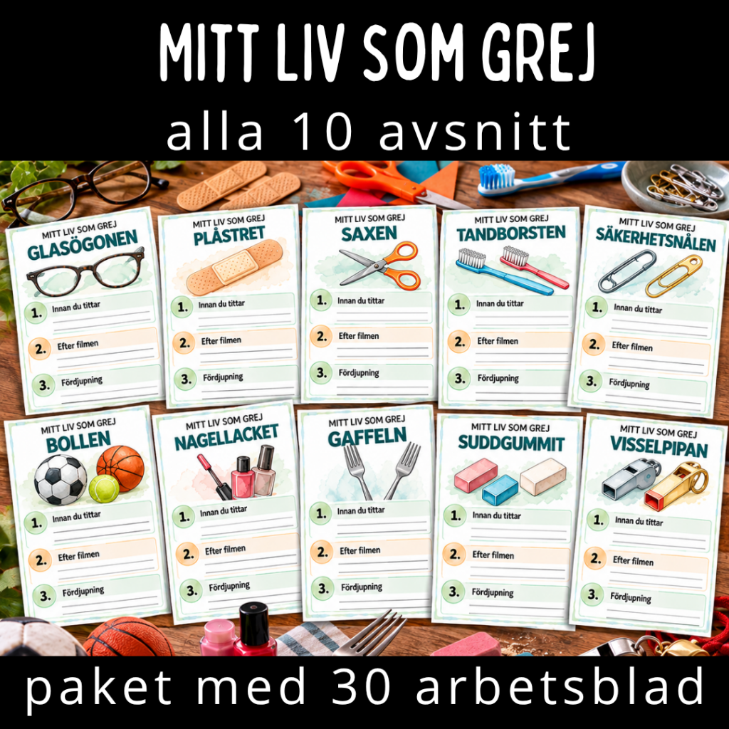 Paket ”Mitt liv som grej” alla 10 avsnitt från UR Play