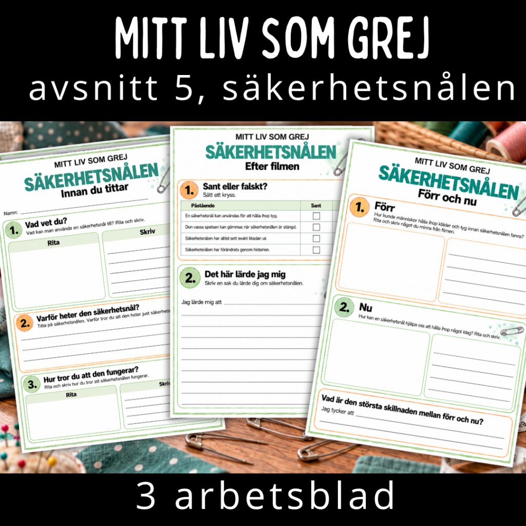 Mitt liv som grej, avsnitt 5, säkerhetsnålen