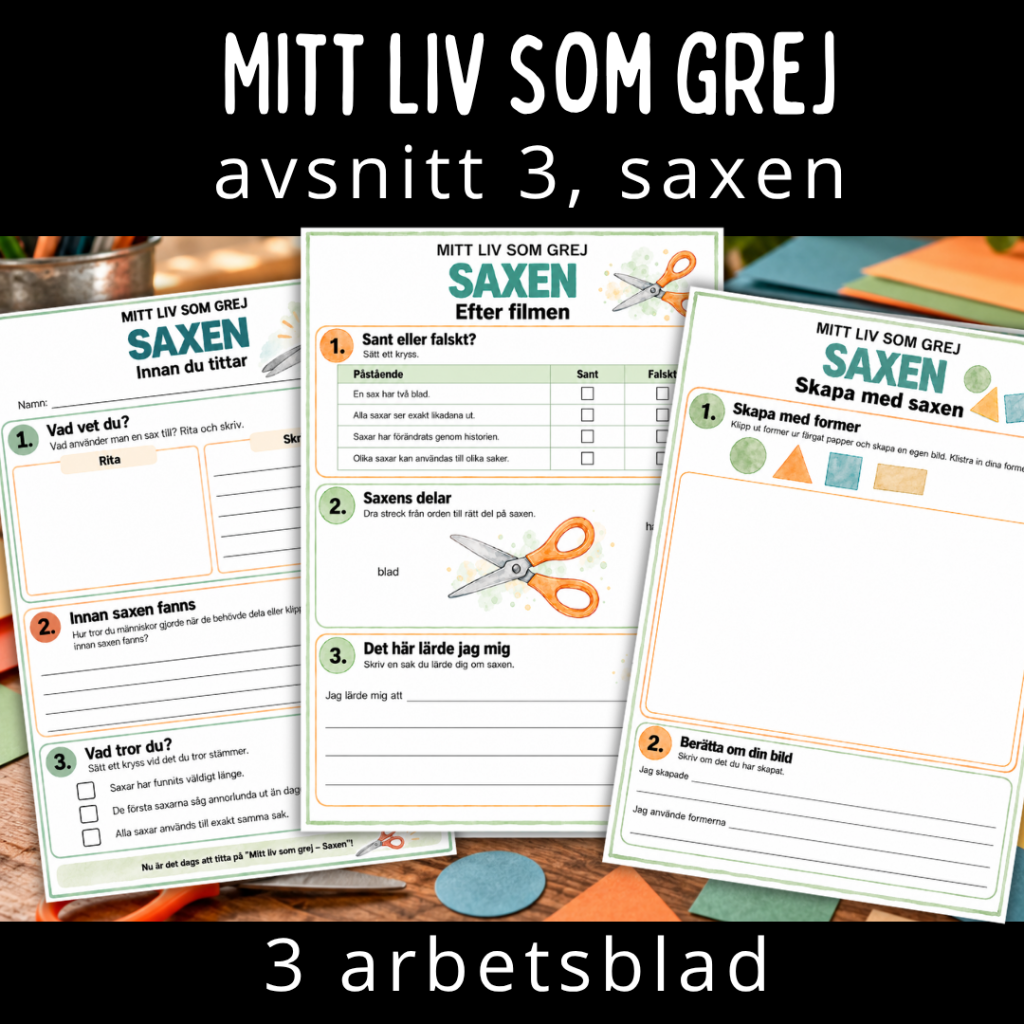 Mitt liv som grej, avsnitt 3, saxen