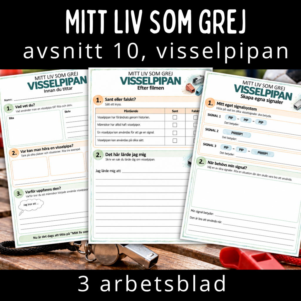 Mitt liv som grej, avsnitt 10, visselpipan