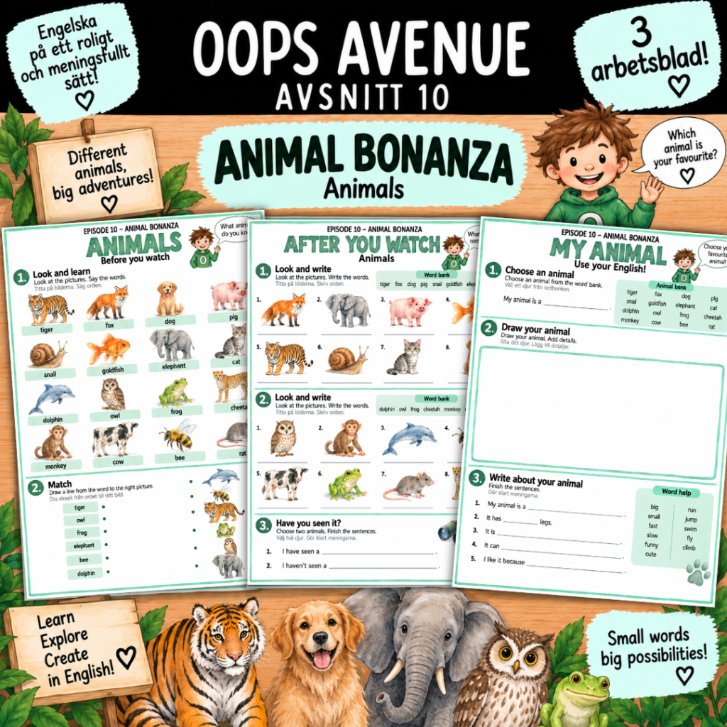 Oops Avenue, episode 10: Animal bonanza