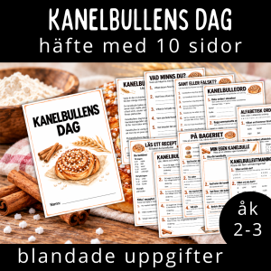 Kanelbullens dag, häfte för åk 2-3