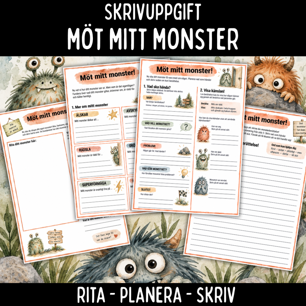 Möt mitt monster! Kreativt skrivande för åk 3-6